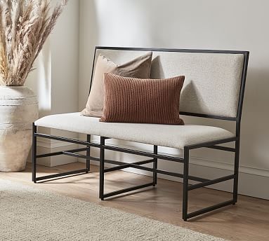 Modern upholstered bench with back hotsell
