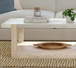 Jack Rectangular Marble Coffee Table (50&quot;)