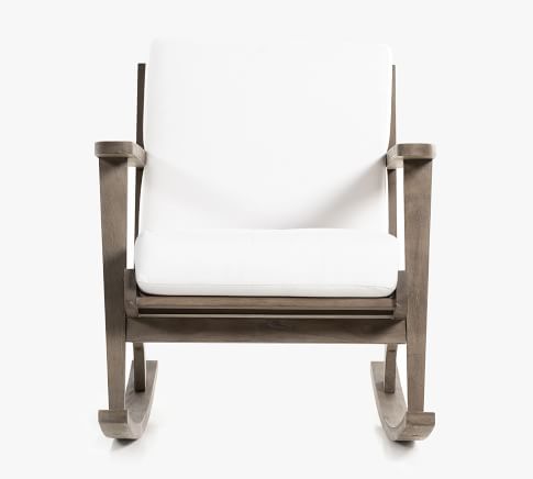 Raylan Teak Outdoor Rocking Chair Pottery Barn