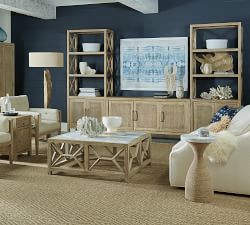 Anders Round Woven Drum Side Table (14&quot;)