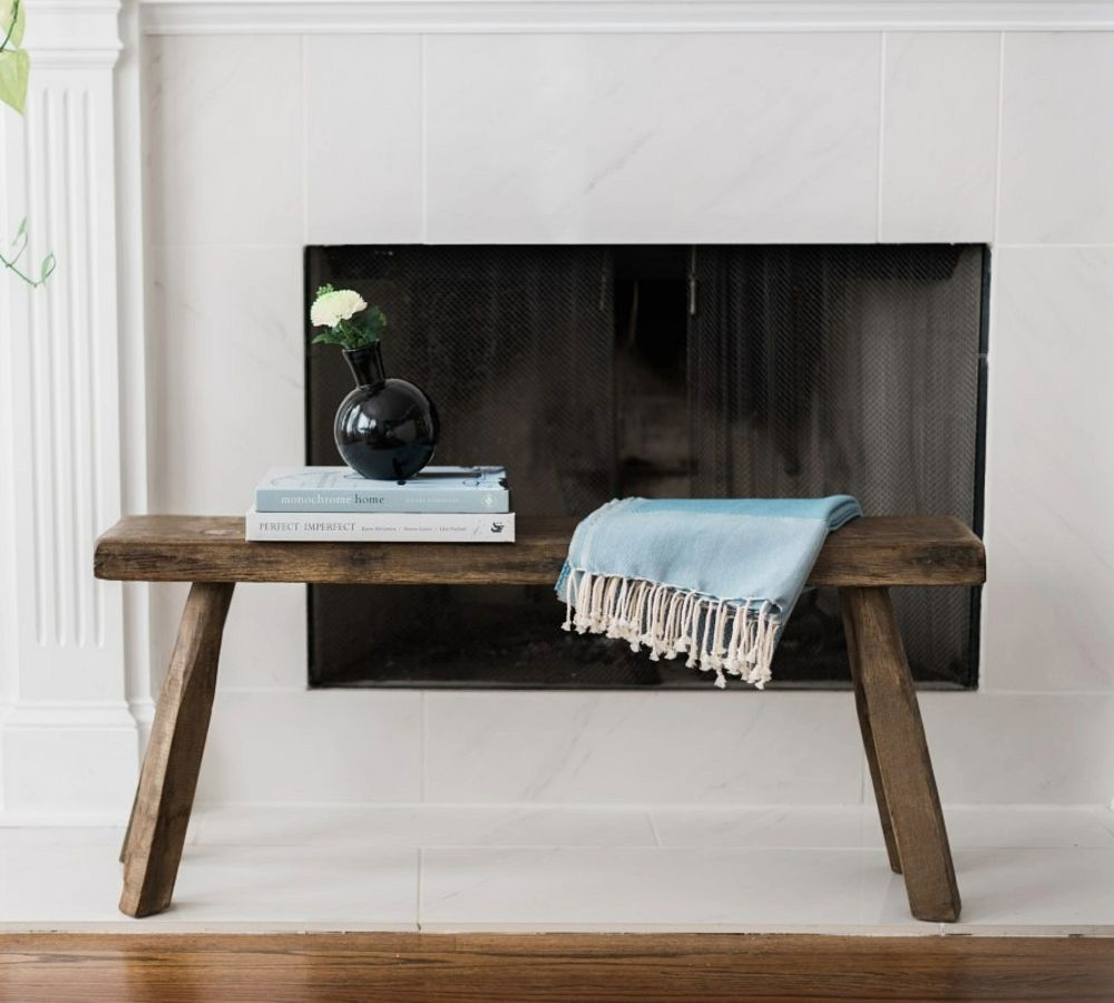 Found Reclaimed Wood Bench