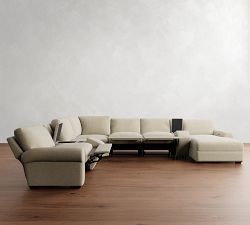 Big Sur Roll Arm Power Reclining 6-Piece Chaise Sectional (154&quot;-166&quot;)