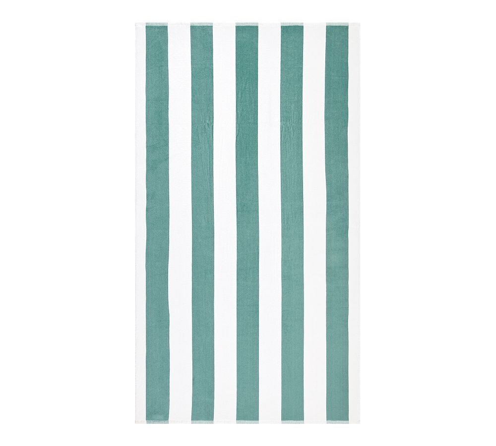 Classic Awning Striped Towel - Beach Towel in Seabreeze