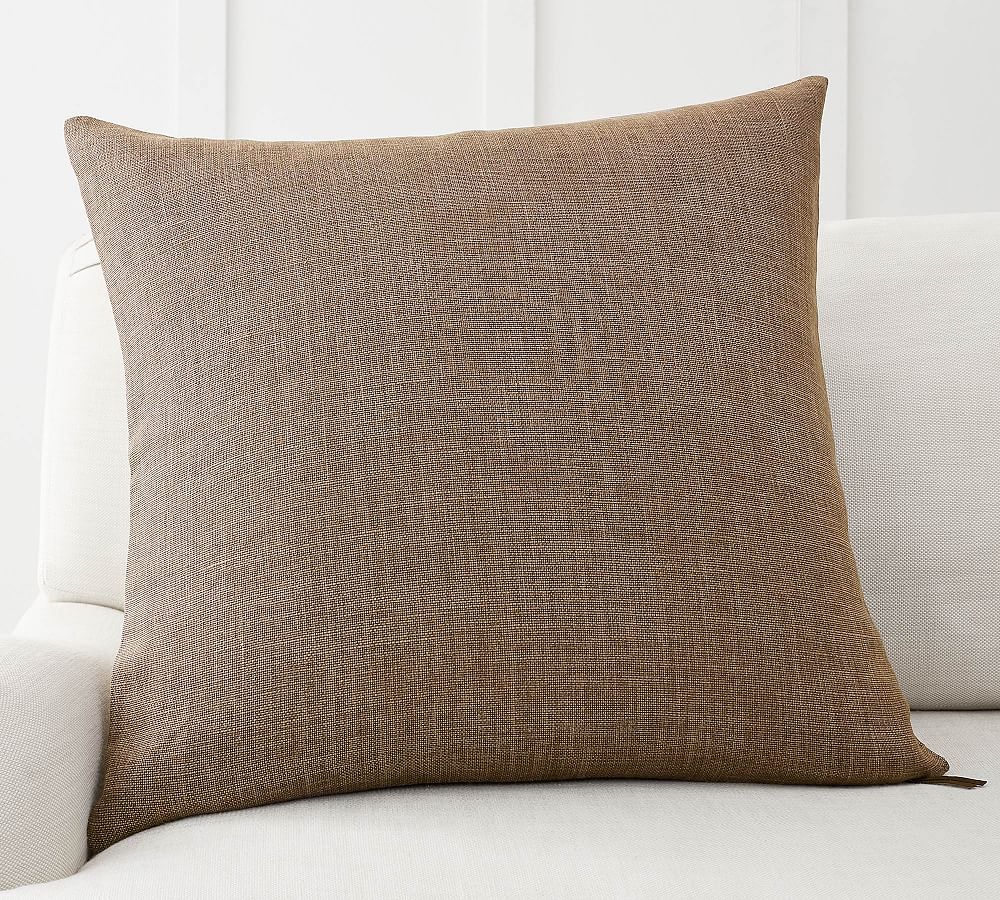 Belgian Linen Pillow | Color Bronze | 24" | With Insert