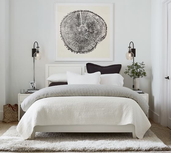 Pick-Stitch Handcrafted Cotton Linen Quilt
