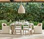 Abbott Concrete &amp; Acacia Petite Chunky Leg Outdoor Dining Table (72&quot;)