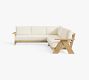 Modern Farmhouse 2-Piece Loveseat Outdoor Sectional Set (100&quot;)