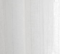 Emery Linen PinStriped Sheer Curtain