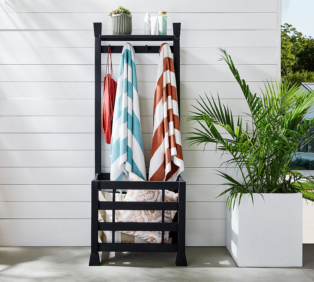 Malibu Metal Outdoor Pool Storage All-In-One Organizer