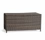 Torrey All-Weather Wicker Storage Trunk, Charcoal Grey