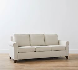 Cameron Roll Arm Sleeper Sofa with Memory Foam Mattress (56&quot;&ndash;88&quot;)
