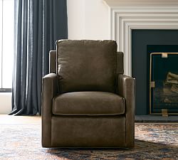 Duncan Leather Swivel Chair
