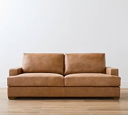 Canyon Square Arm Leather Sofa (72&quot;&ndash;96&quot;)