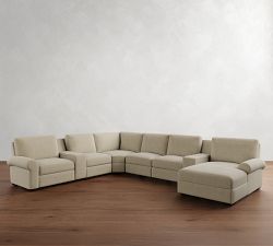 Big Sur Roll Arm Power Reclining 6-Piece Chaise Sectional (154&quot;-166&quot;)