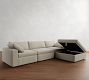 Dream Wide Arm Modular Chaise Sectional - Storage Available (129&quot;&ndash;172&quot;)