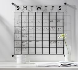 Acrylic &amp; Matte Black Modular Wall Organization Collection