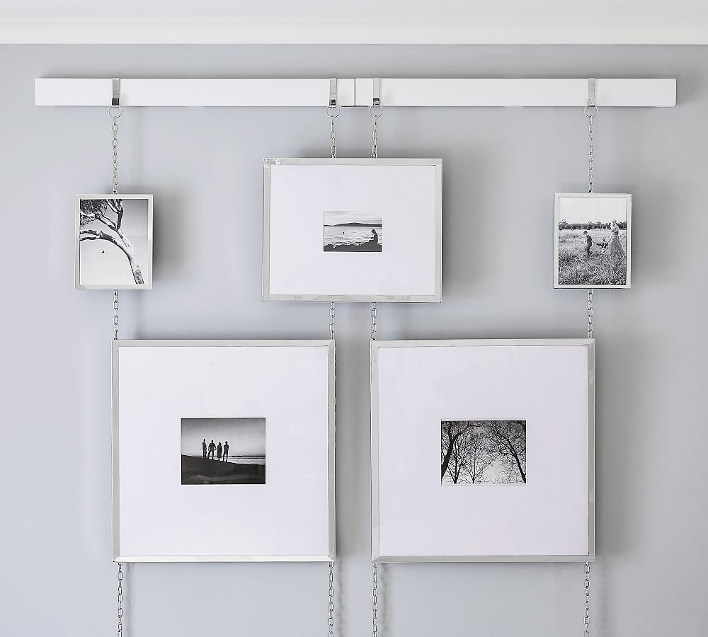 Hanging Picture Frame Rail - White