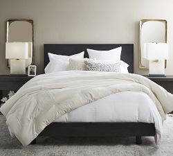 Wright Textured Organic Duvet Cover