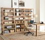 Pacific Peninsula Desk with 102&quot; Bookcase Suite