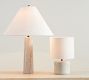 Damen Petite Travertine Table Lamp (9&quot;)