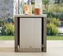 Abbott Outdoor Acacia Kitchen Convertable Refrigerator &amp; Double Door Cabinet (82&quot;)