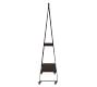 Hopper Metal 50&quot; Rolling Rack with Storage Shelf