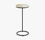 Delaney Marble Round Outdoor C-Table (10&quot;)