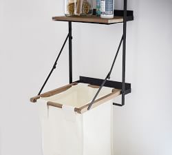 Trenton Laundry Bag Holder and Shelf