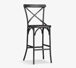 X-Back Metal Outdoor Barstool