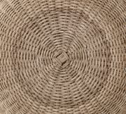 Annette Brown Rattan Round Coffee Table (36")