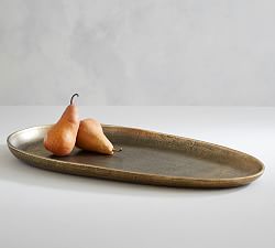 Austin Tumbled Metal Serving Tray