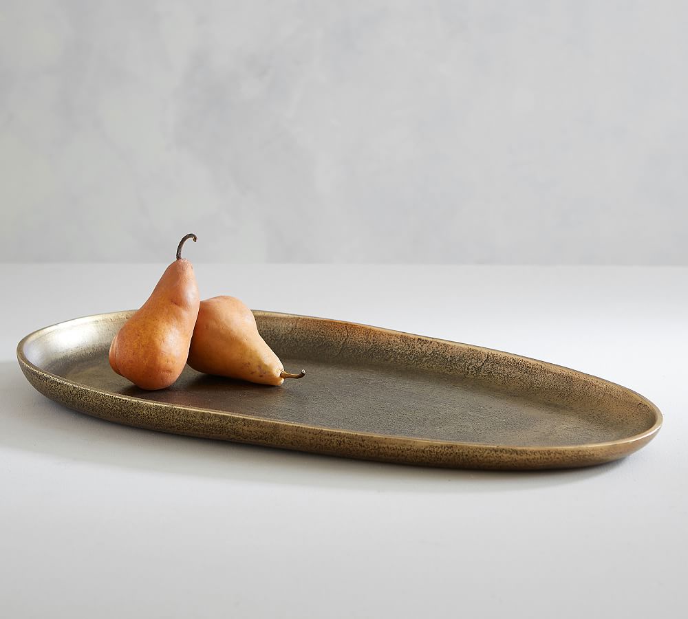 Austin Tumbled Metal Serving Tray