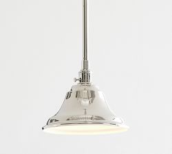 Curved Metal Bell Pole Pendant (10&quot;-13&quot;)