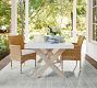 Indio Concrete &amp; Eucalyptus X-Base Outdoor Dining Table (72&quot;)