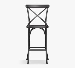 X-Back Metal Outdoor Barstool