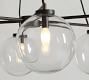 Claremont Glass Globe Round Chandelier (39&quot;-48&quot;)