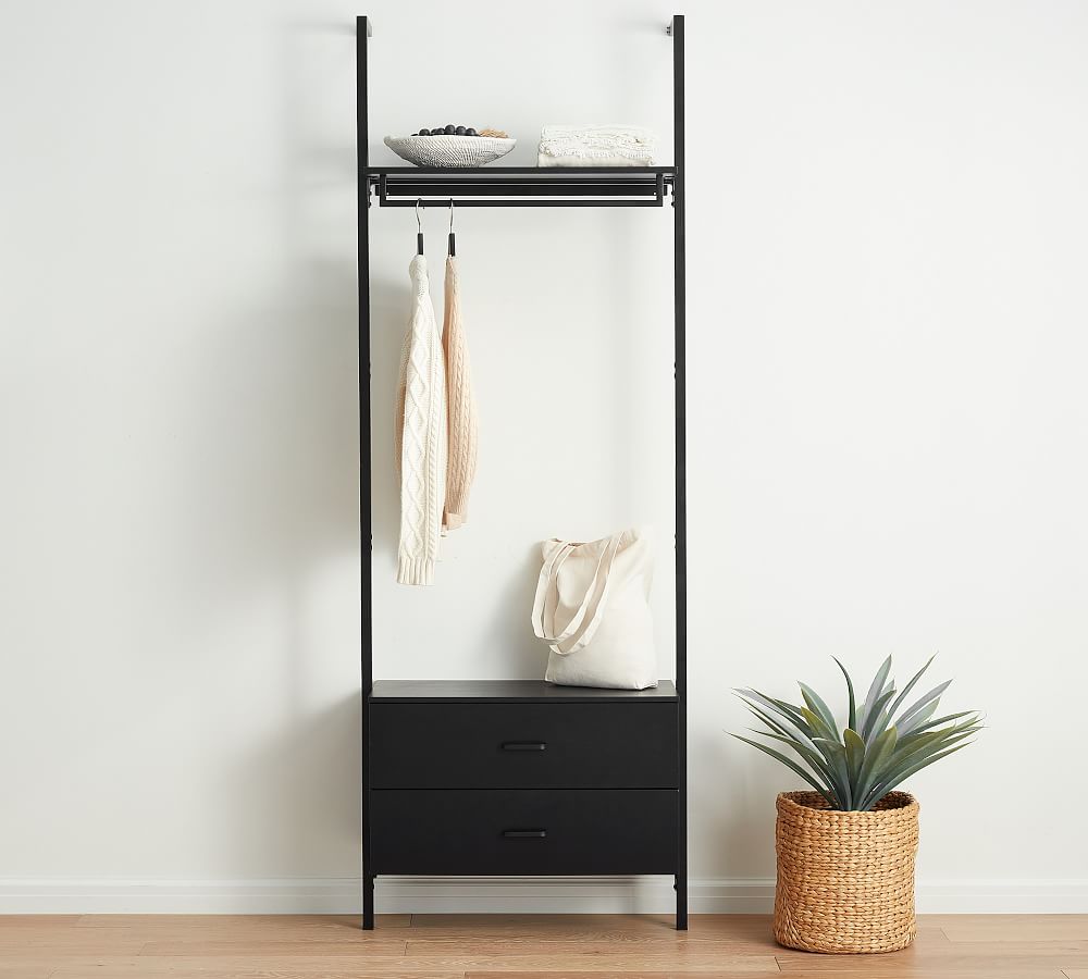 Temple Street Closet Rail with Drawer
