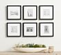 Wood Gallery Frame, 10"x10" Overall (4"x6", 5"x5" Opening) - Black