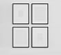 Wood Gallery Frame, 16"x20" (5"x7", 11"x14" Opening) - Black