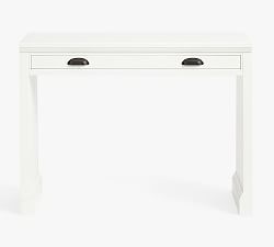 Aubrey 42" Writing Desk with Drawer, Dutch White