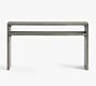 Byron 50" Waterfall Console Table, Mason Grey