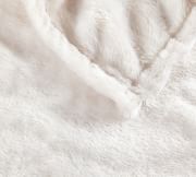 Ivory Faux Fur Electric Heated Throw Blanket, 50 x 70"