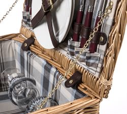 Bedford Woven Picnic Basket - Set for 2