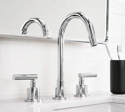 Exton Lever Handle Widespread Bathroom Sink Faucet