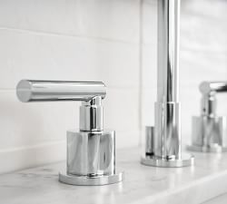 Exton Lever Handle Widespread Bathroom Sink Faucet