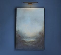 Narrow Mist Framed Canvas