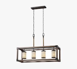 Newton 4-Light Hand-Blown Glass Chandelier (36&quot;)