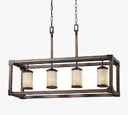 Newton 4-Light Hand-Blown Glass Chandelier (36&quot;)