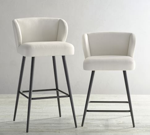 Zarah wingback upholstered counter stool sales