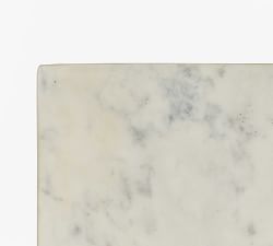 Iris Square Marble End Table (18&quot;)